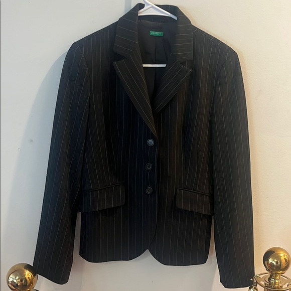 United Colors Of Benetton Black Tailored Blazer - Picture 1 of 5
